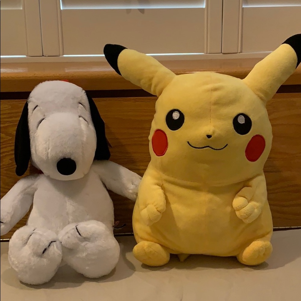 Snoopy and Pikachu Backpacks